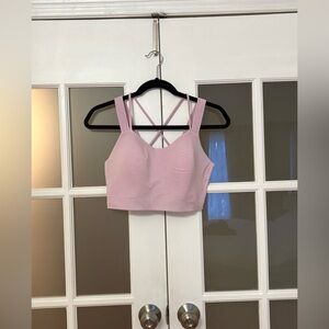 lululemon athletica like a cloud Pink longline bra